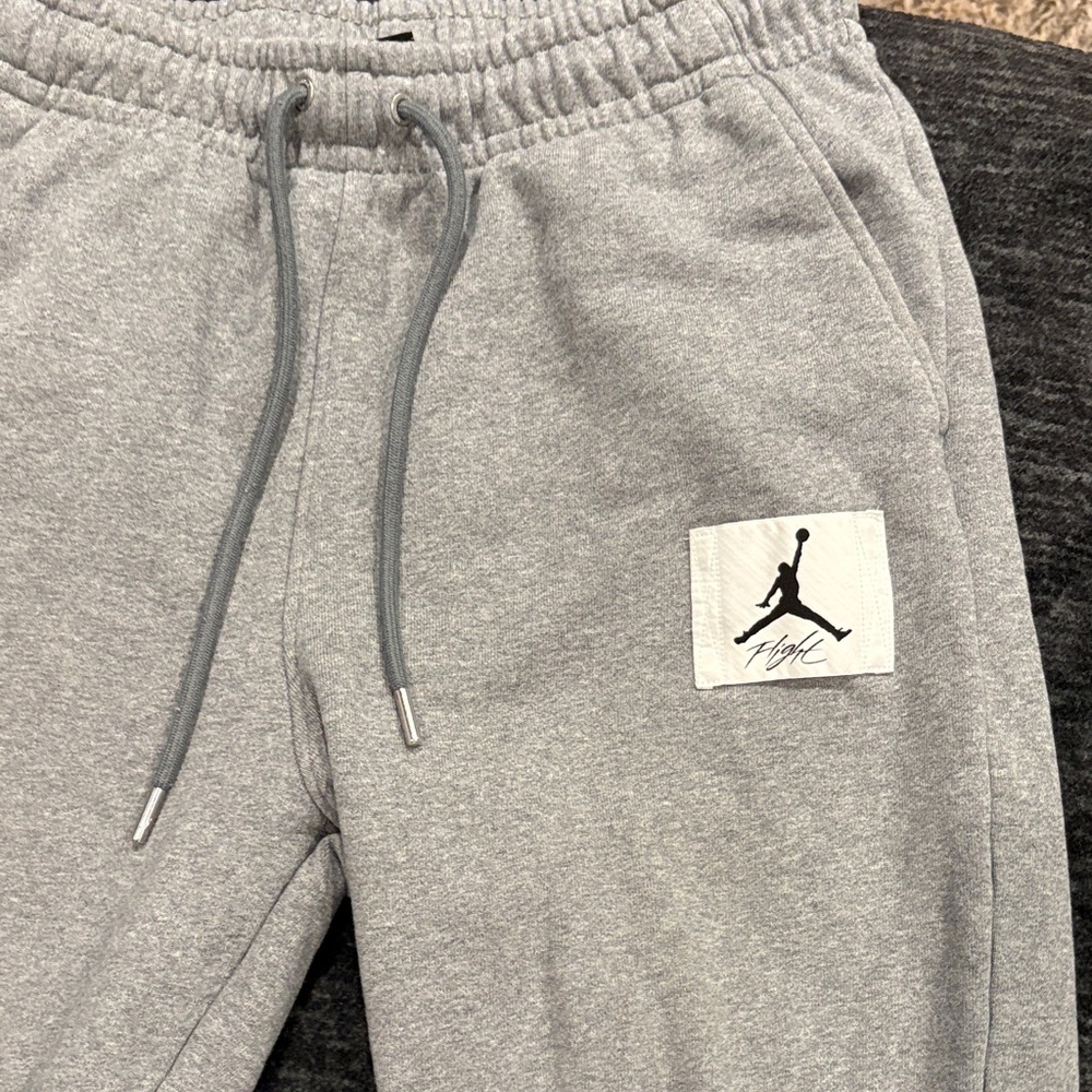 Jordan Men Light Gray Joggers - Picture 2 of 3